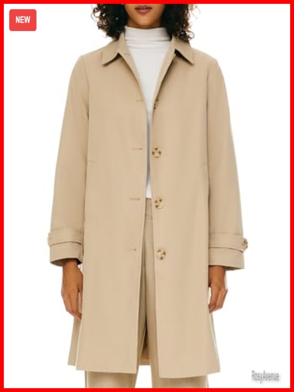 Orolay Women's Single Breasted Trench Coat Mid-Long Classic Lapel